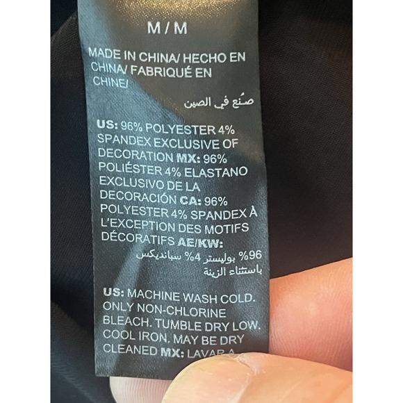 White House Black Market womens sleeveless blouse M Black - Picture 4 of 4